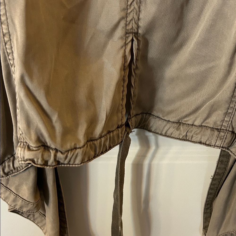 NEW LISTING! From ANTHROPOLOGIE  Tan Open Front Jacket with Pockets - Picture 6 of 6